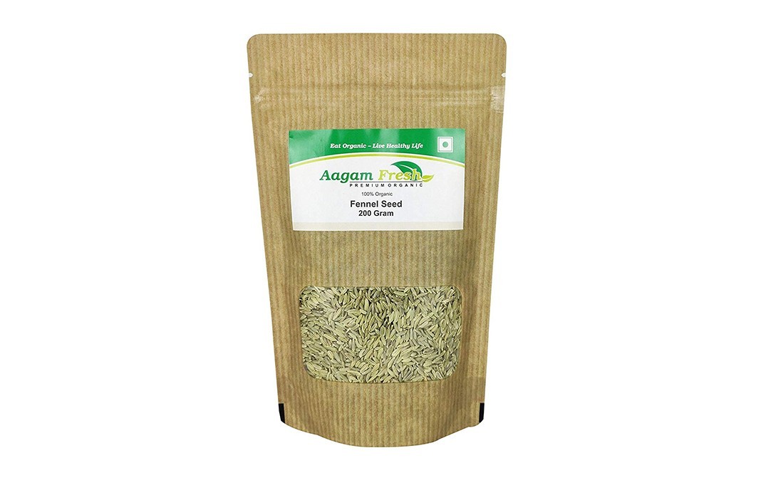 Aagam Fresh Fennel Seed    Pack  200 grams